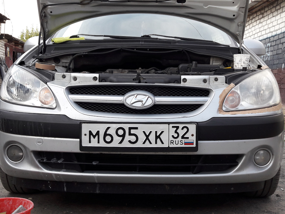 Полировка фар — Hyundai Getz, 1,4 л., 2007 года | стайлинг | DRIVE2