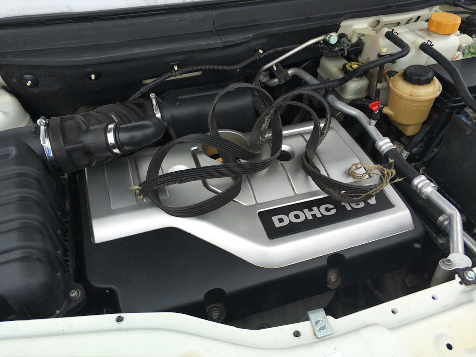 Порвался приводной ремень — Chevrolet Captiva (1G), 2,4 л, 2010 года ...