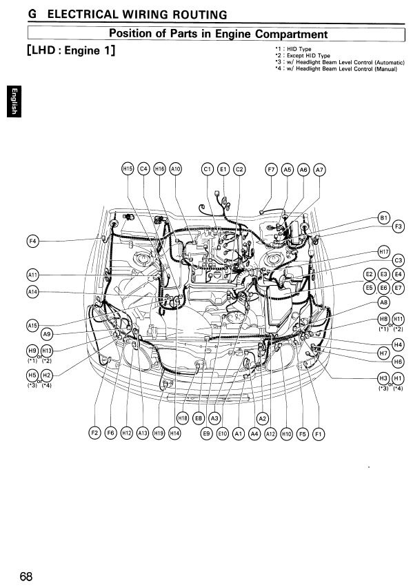 Схема предохранителей gs300 160