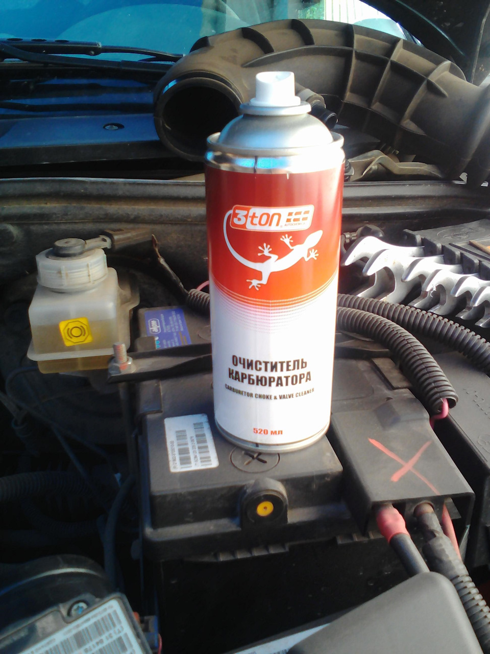 Очистка дроссельной заслонки — 28600 км. — Lada Гранта, 1,6 л, 2013 ...