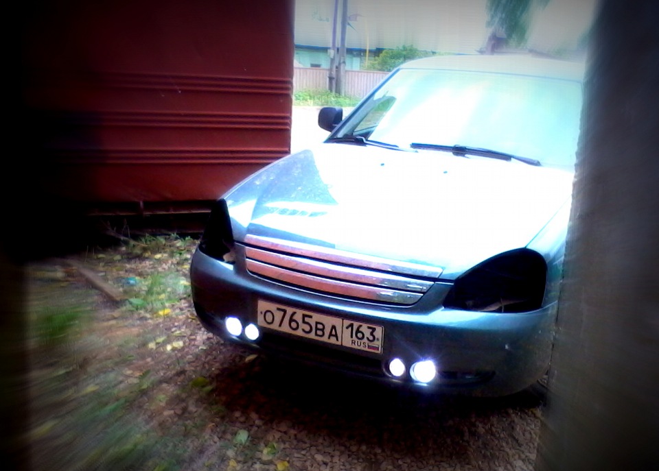 Ангельские глазки — Lada Приора хэтчбек, 1,6 л, 2011 года | тюнинг | DRIVE2