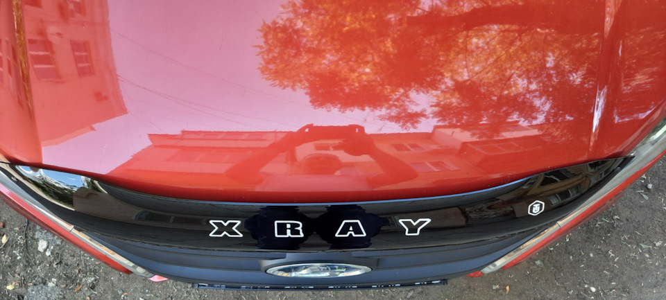 Дефлектор капота — Lada XRAY, 1,6 л, 2016 года | тюнинг | DRIVE2