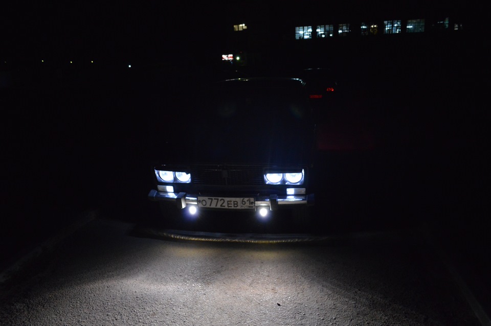 Как светит Hella in 4300K и подсветка приборов — Lada 2106, 1,6 л, 1999 ...