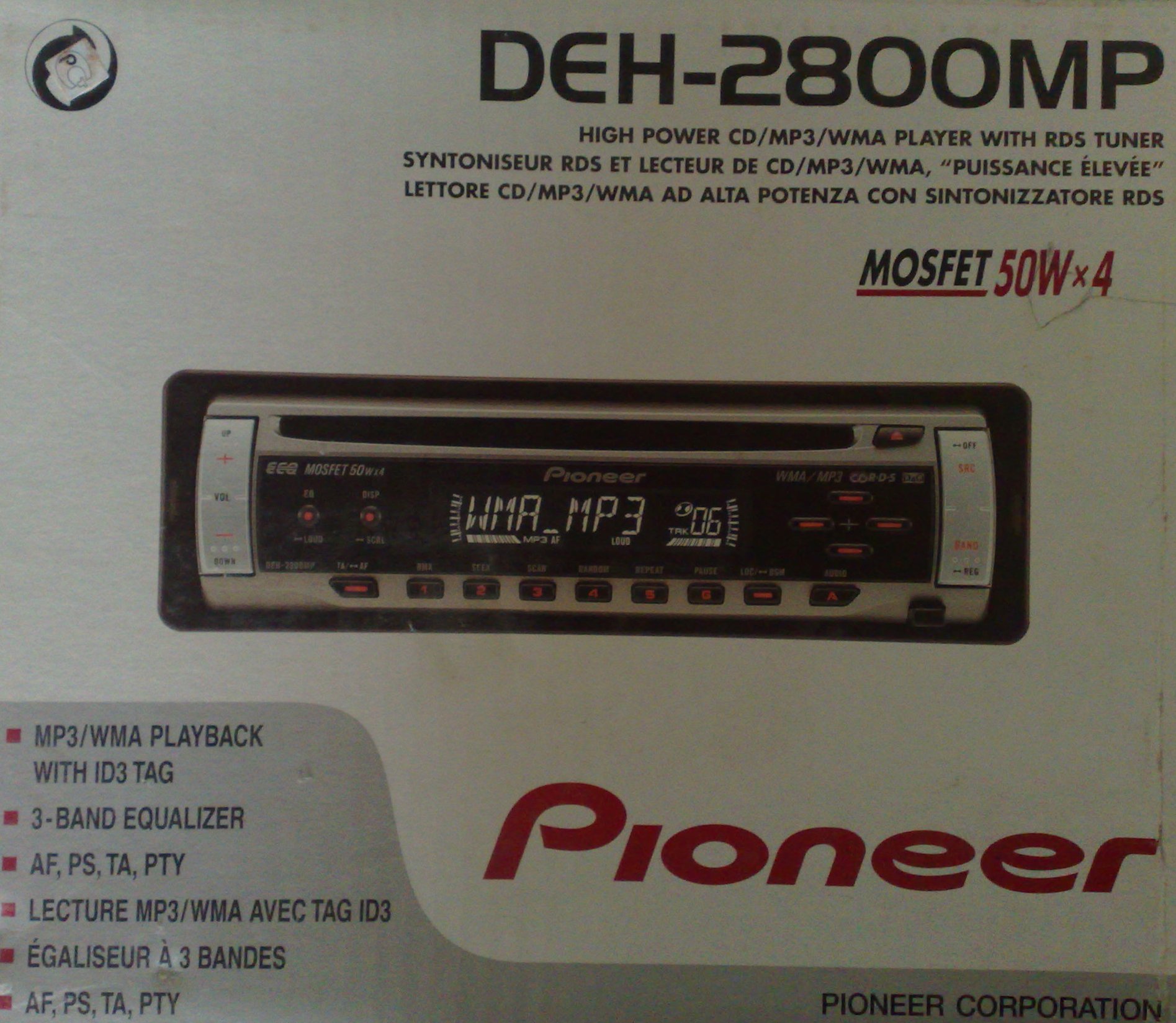 Магнитола pioneer deh 2800mp инструкция