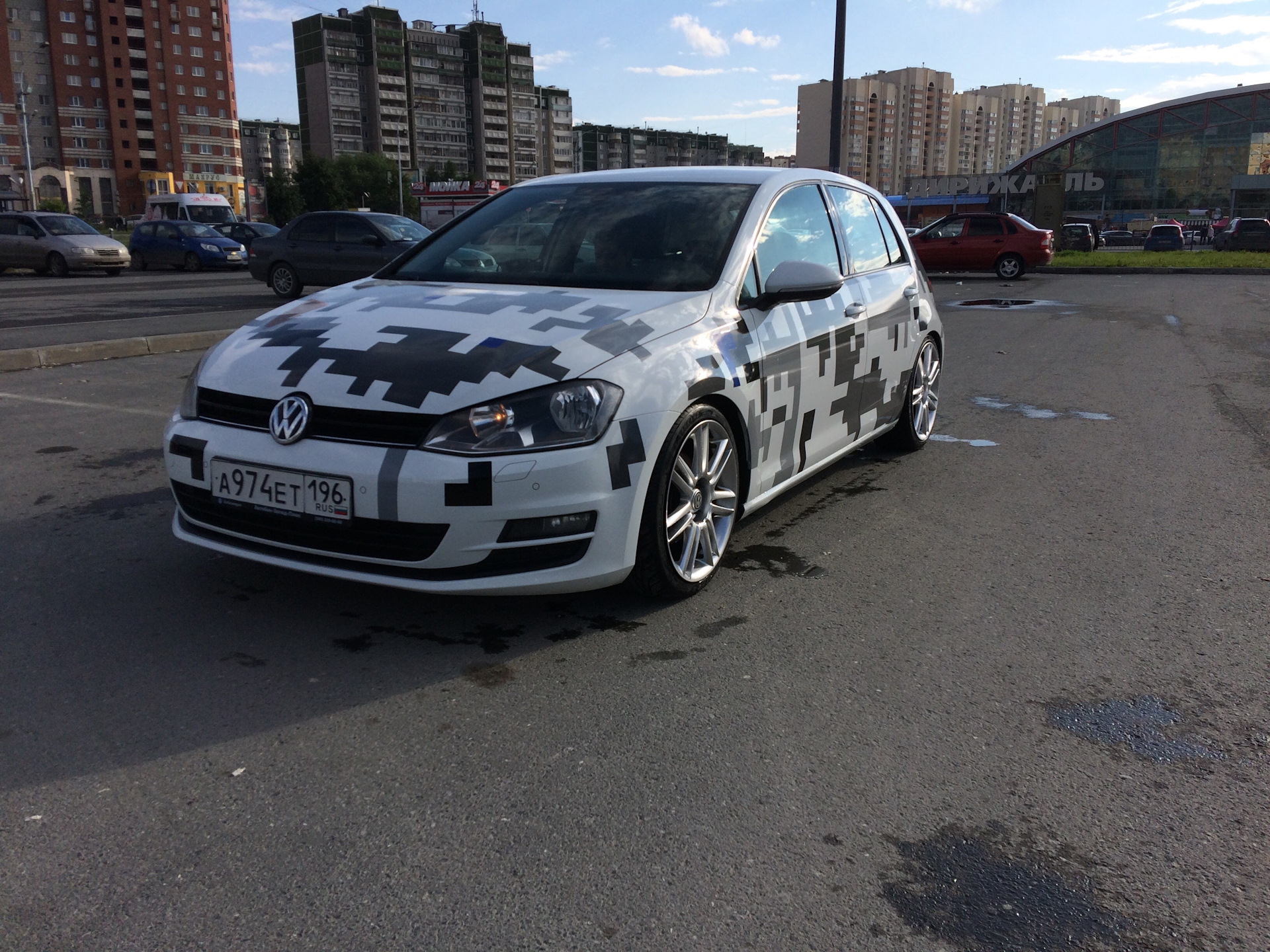 VW Golf mk7 камуфляж