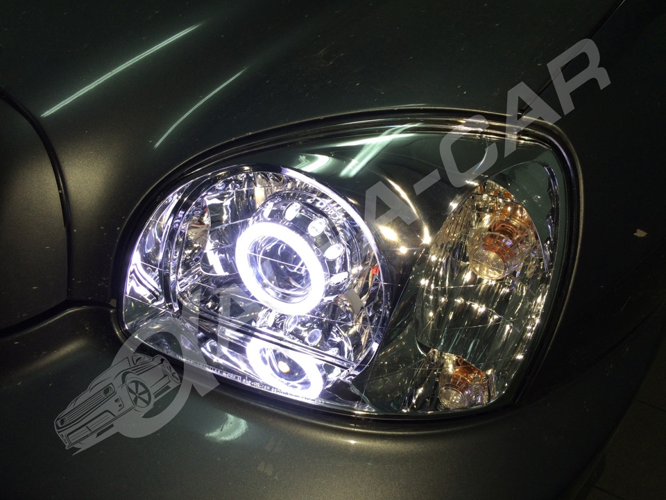 Hyundai Santa Fe. Биксеноновые линзы — Alfa-Car на DRIVE2
