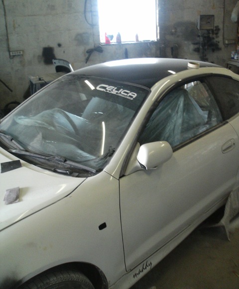 The machine for painting finally  - Toyota Celica 20 liter 1998