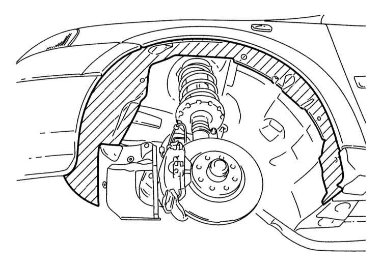 Защита зафира б. Opel Astra h 2008 подкрылки передние схема.
