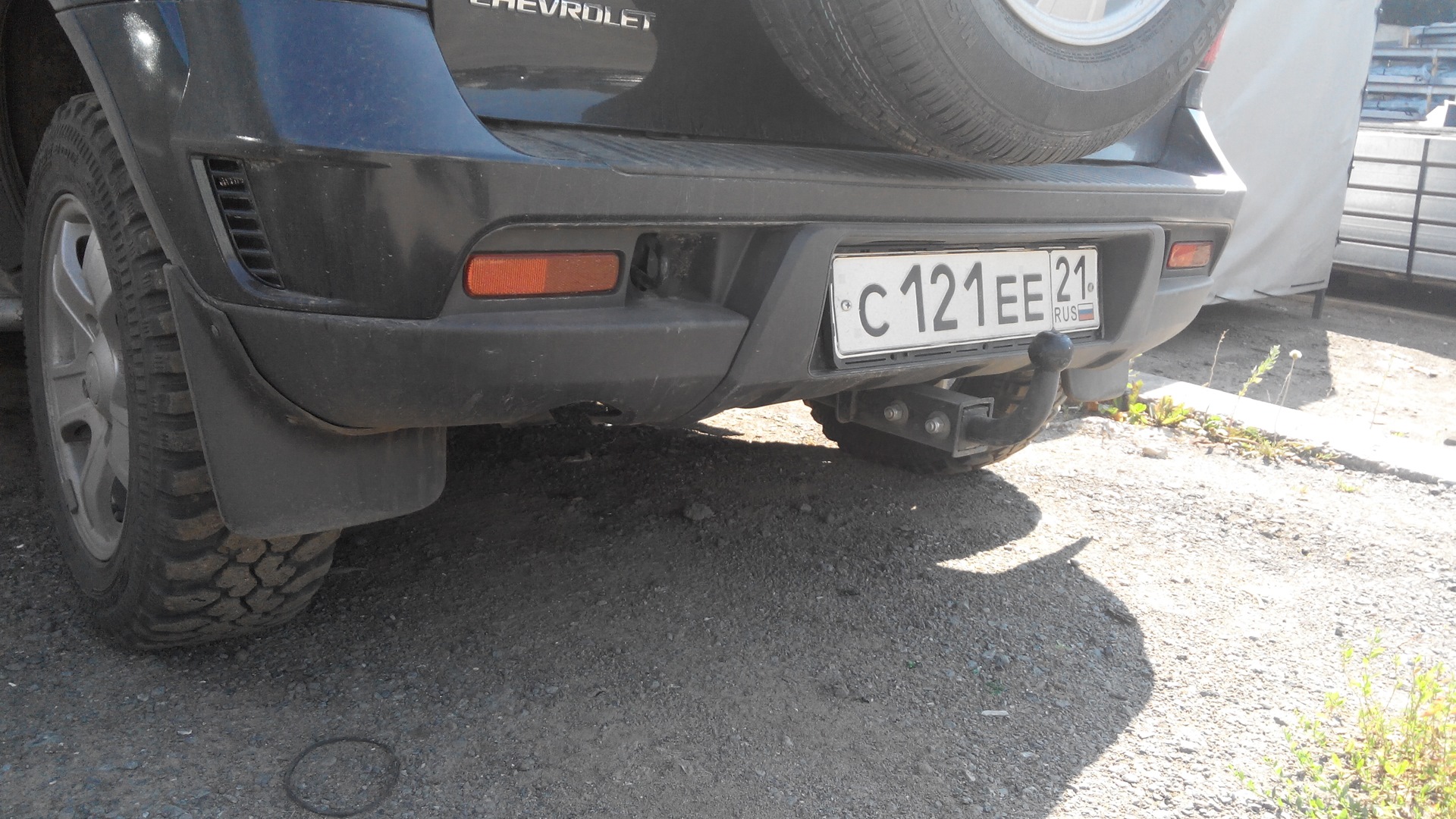 Фаркоп под квадрат. — Chevrolet Niva, 1,7 л, 2012 года | аксессуары ...