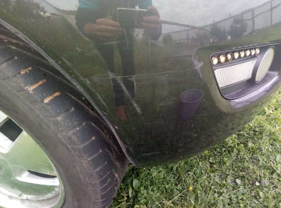 так выглядит поврежденный участок после мойки — Great Wall Hover