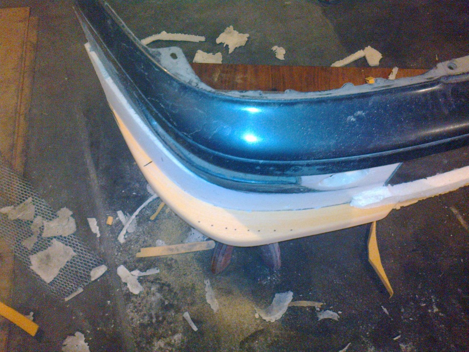 переделка бампера часть 2 — Toyota Corona (T190), 1,8 л, 1993 года ...