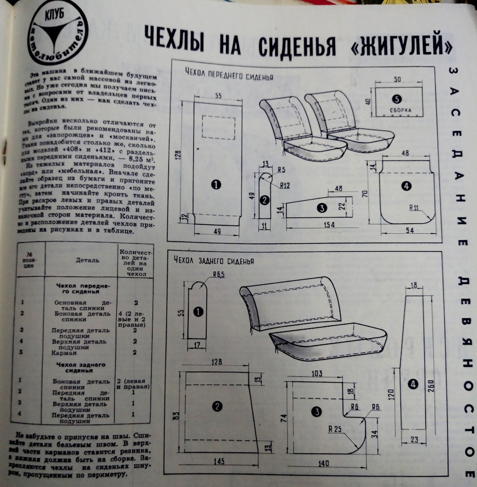 Первые записи о ВАЗ 2101 в журнале 