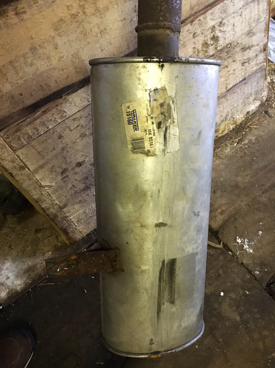 Продам Выхлоп в бок на 63 трубе, банка Walker — Lada 2115, 1,6 л, 2006 ...