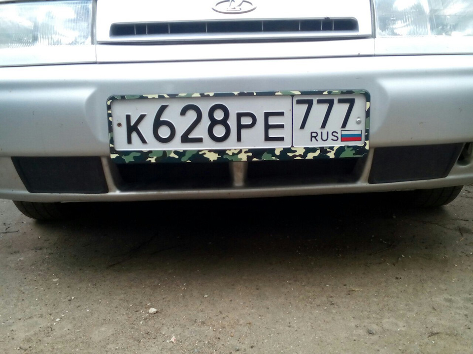 военные рамки для номеров — Lada 21102, 1,5 л, 2003 года | стайлинг ...