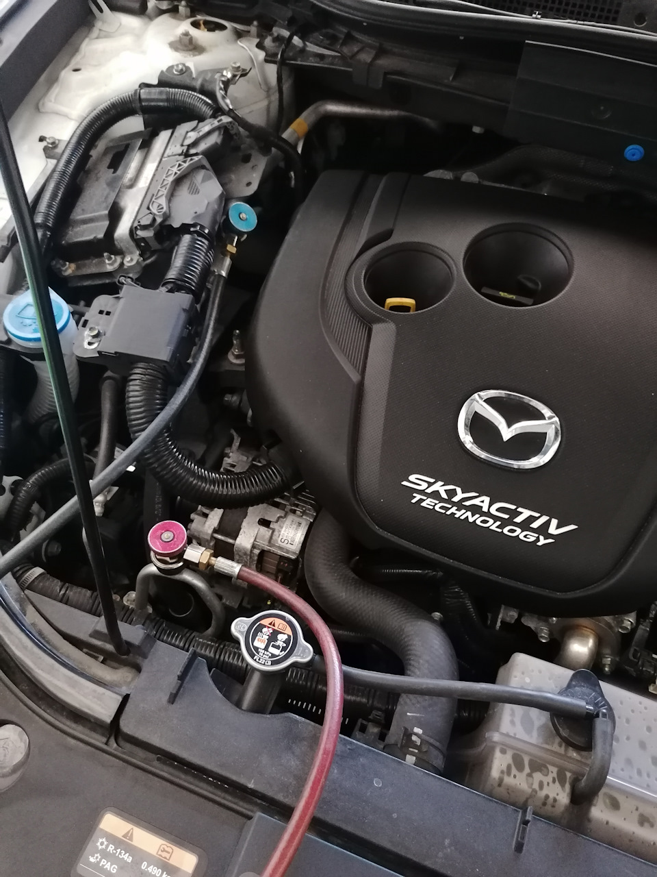 Чистка и дополнение фреона в кондиционере — Mazda CX-5 (1G), 2,2 л, 2015  года | плановое ТО | DRIVE2