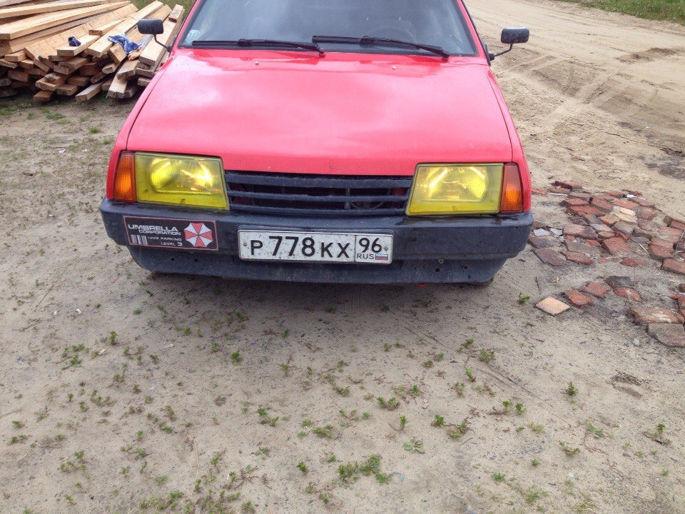 Покрытие фар лаком! — LADA 2109, 1,5 л., 1993 года | стайлинг | DRIVE2