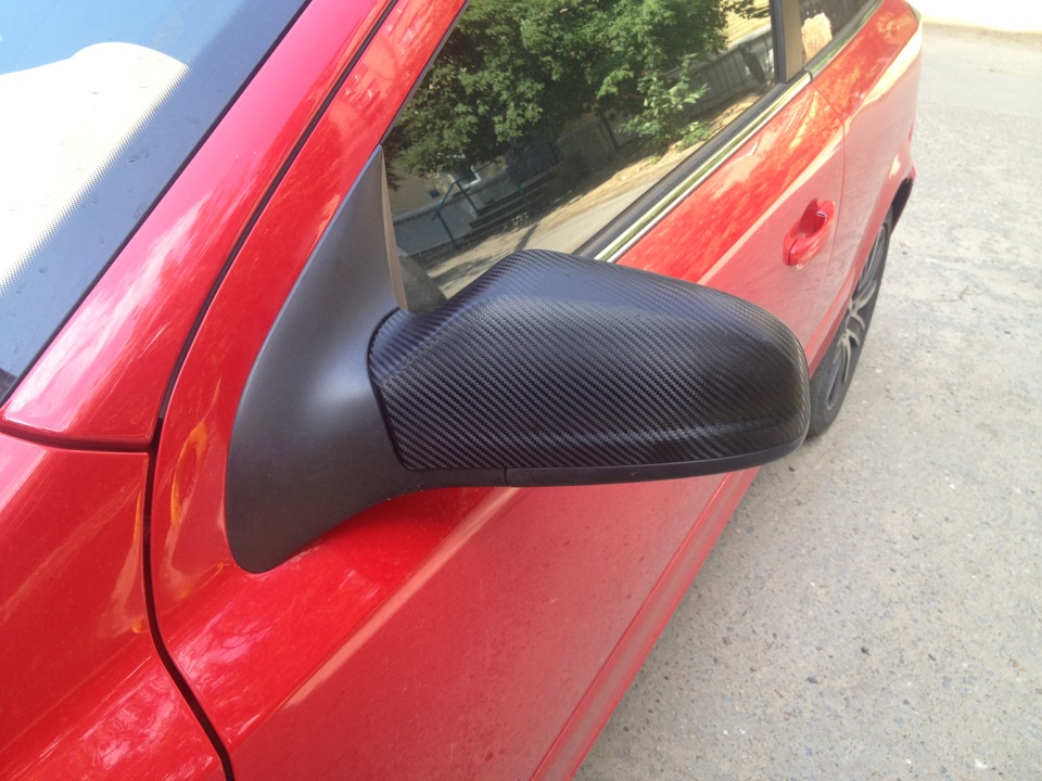 обновление зеркал карбоном — Opel Astra H GTC, 1,8 л, 2007 года ...