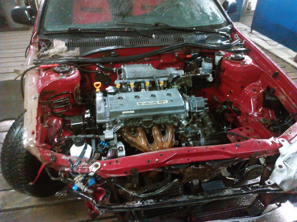 Руки в масле-жопа в мыле, я люблю автомобили))) — Toyota Carina E, 1,5 ...