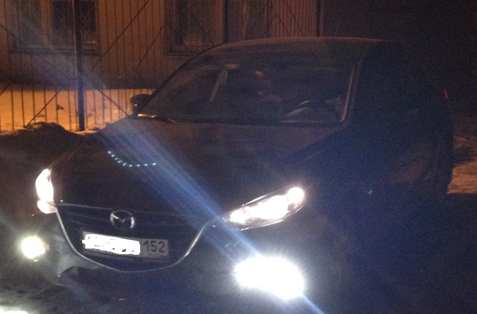 Замена штатных габаритных ламп…на белый цвет, не ксенон — Mazda 3 (3G ...
