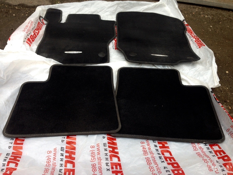 4. Оригинальные ворсовые коврики — Mercedes-Benz M-Class (W164), 3 л ...