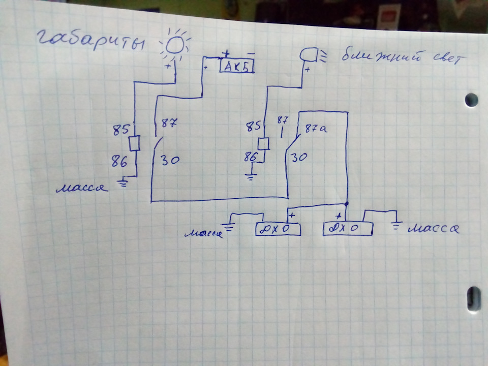 Ходовые огни на авто на опель