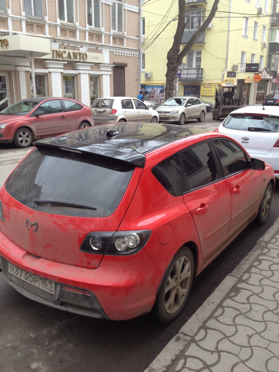 внешний вид авто с чёрной крышей — Mazda 3 (1G) BK, 2 л, 2006 года | тюнинг  | DRIVE2