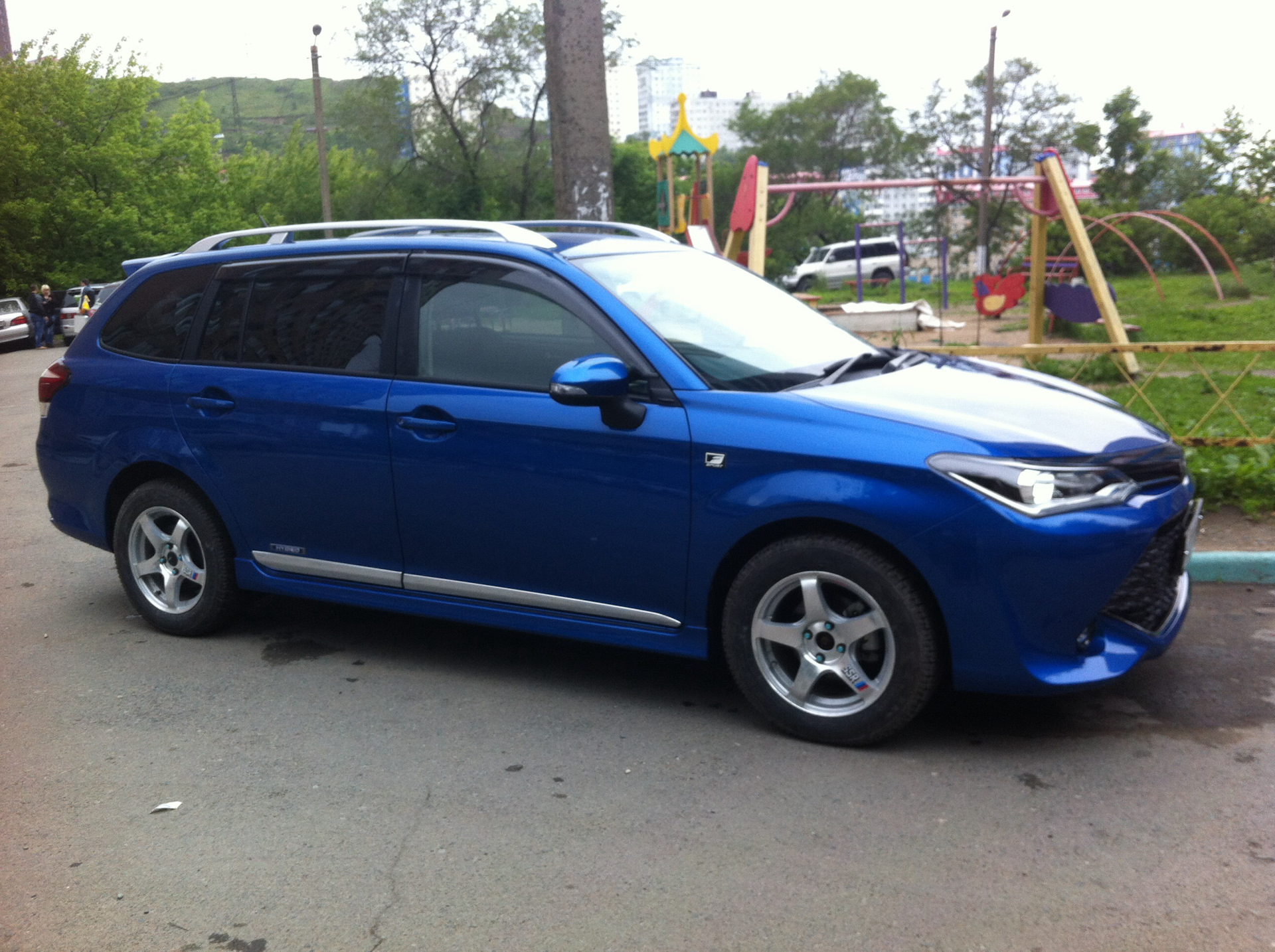 Toyota Corolla Fielder 2010 синий