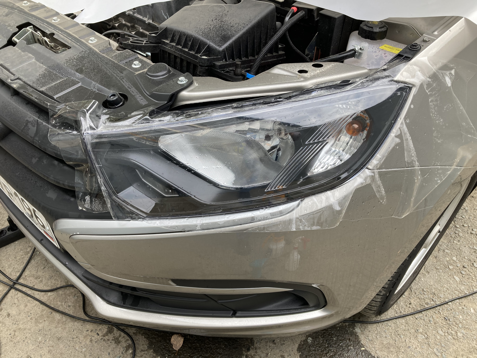 Защита фар — Lada Гранта Лифтбек (2G), 1,6 л, 2022 года | просто так ...