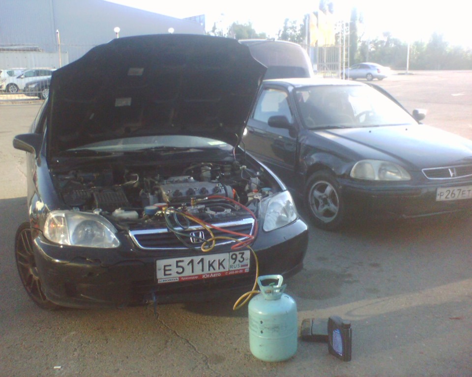 Заправил фрион — Honda Civic Coupe (6G), 1,6 л., 2000 года | заправка ...