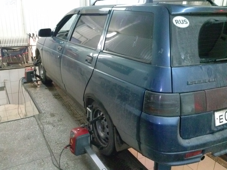 Развал-схождение — Lada 21114, 1,6 л, 2005 года | визит на сервис | DRIVE2