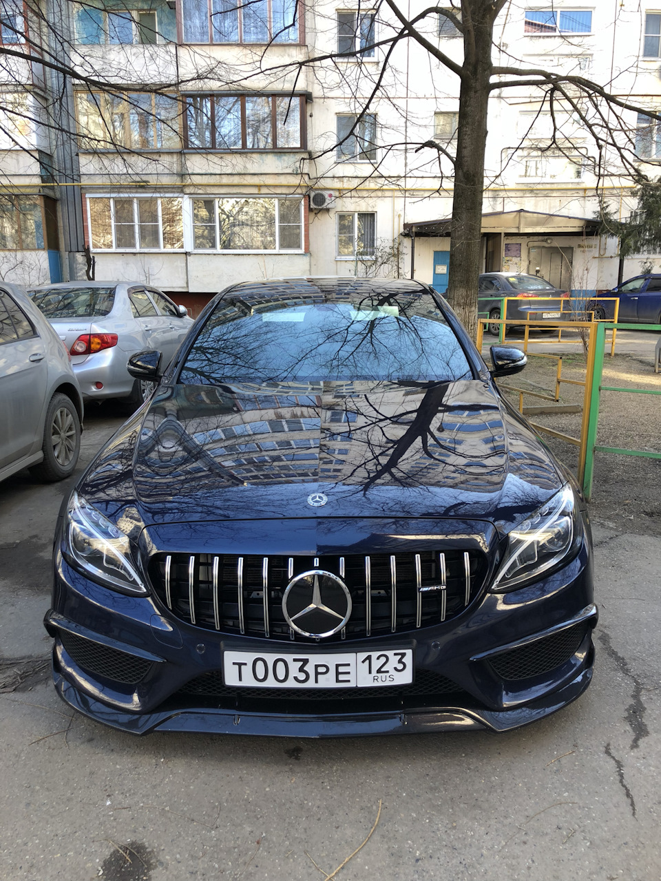 Стеклянная звезда — Mercedes-Benz C-class (W205), 1,6 л, 2015 года |  стайлинг | DRIVE2