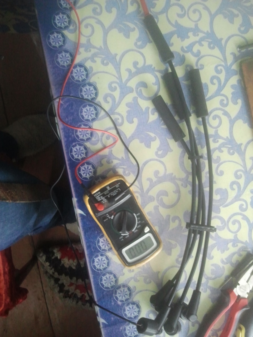 Самодельные высоковольтные провода. — Lada 2113, 1,6 л, 2008 года ...