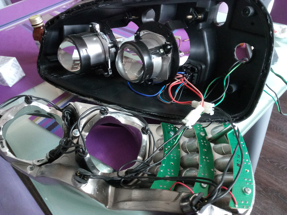 Разборка фар Pro Sport, пластиковые крылья, зеркала с регулировками ...