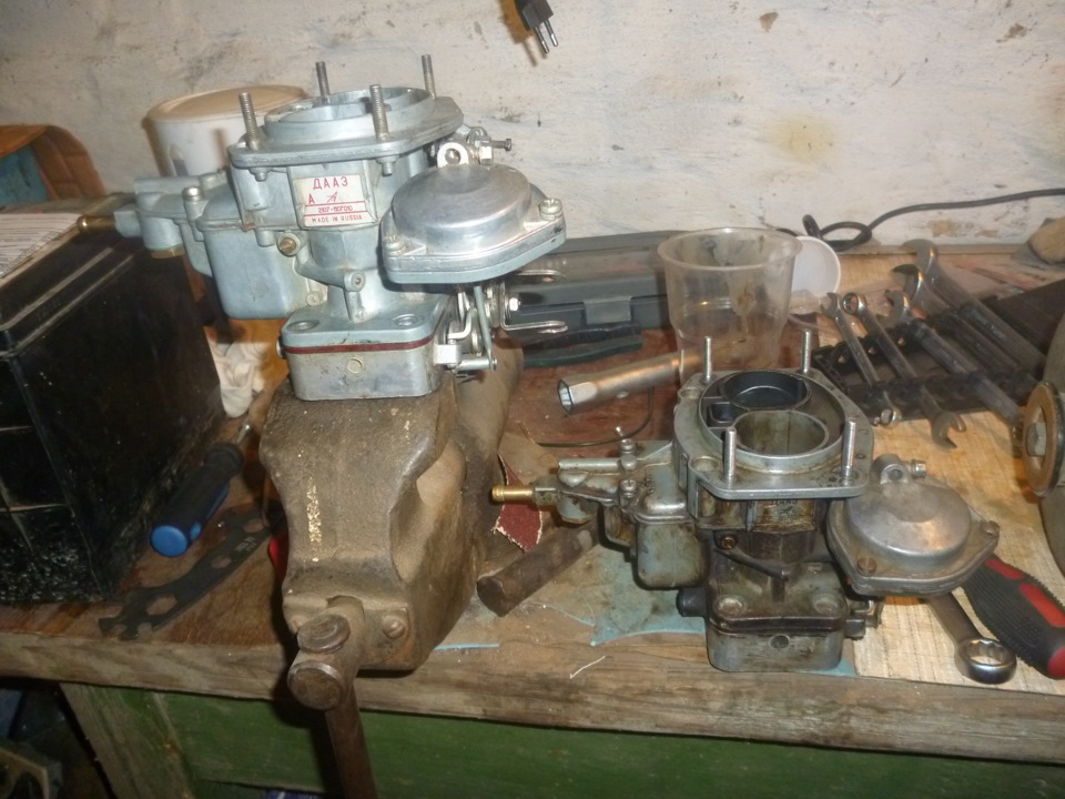 Замена карбюратора ДААЗ 2140 на 2107 — Москвич 408, 1,7 л, 1975 года ...