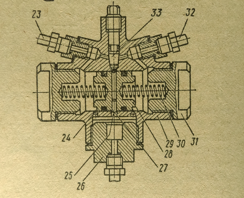 Делитель тормозов газ 24 схема