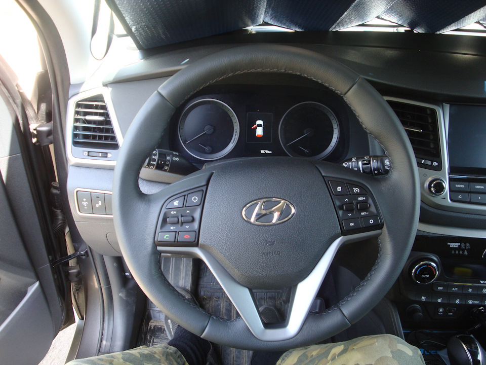 Руль без накладок. — Hyundai Tucson (TL)
