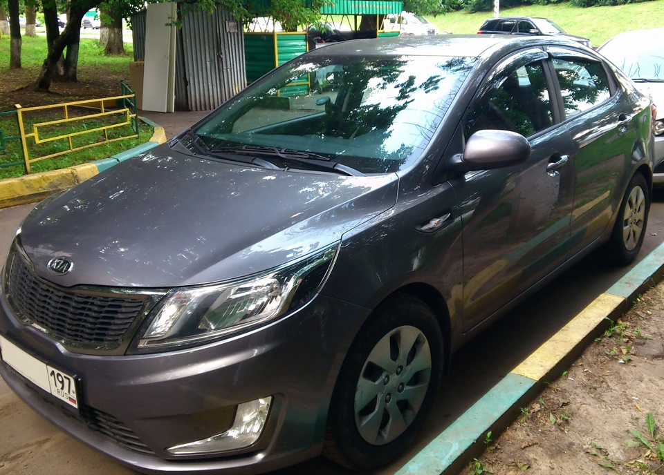 Дефлекторы на окна. — KIA Rio (3G), 1,6 л, 2012 года | тюнинг | DRIVE2