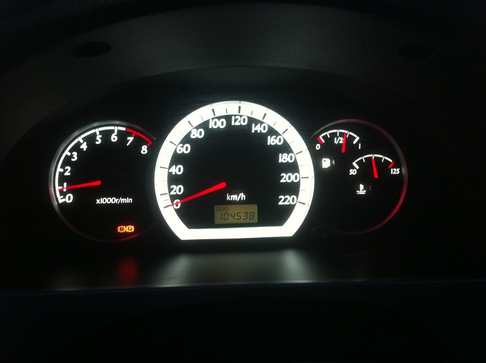 Белая приборка — Chevrolet Lacetti Sedan, 1,6 л, 2006 года | тюнинг ...
