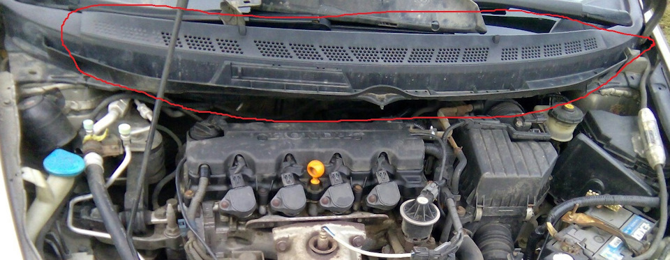 Брызгает стеклоомыватель на кочках!=) — Honda Civic 4D (8G), 1,8 л ...