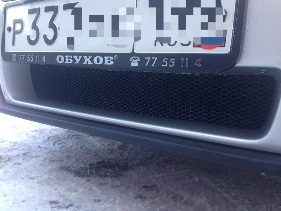 Защитные сетки в бампер и решётку радиатора — Volvo C30, 2,4 л, 2008 ...