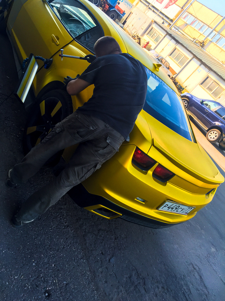 Исправление вмятин без покраски / оклейки ! — Chevrolet Camaro V, 3,6 л ...