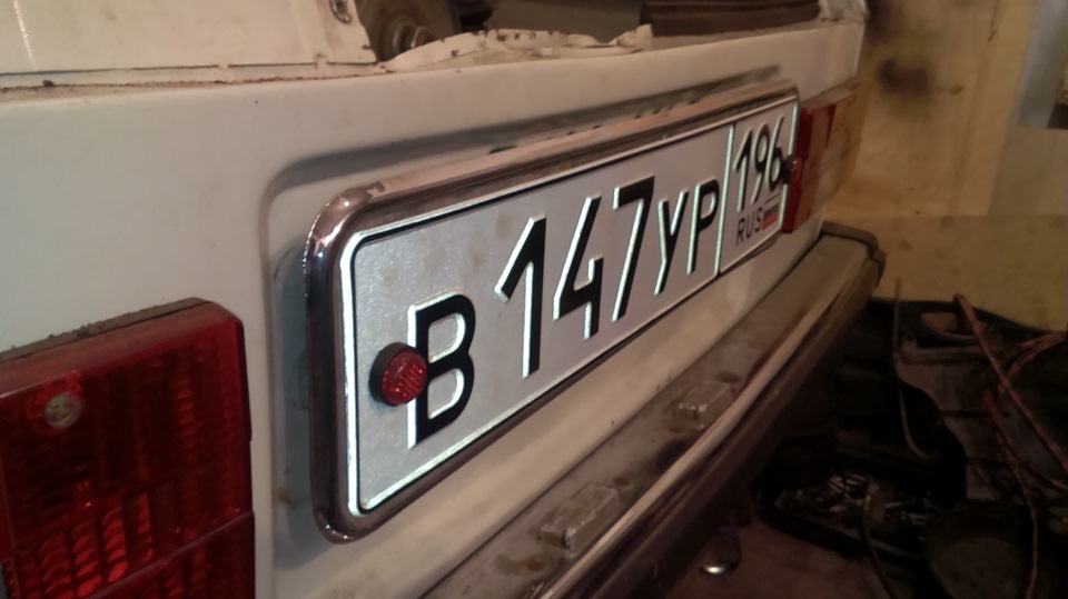 Накладка под номер. — ЗАЗ 968, 1,2 л, 1993 года | своими руками | DRIVE2