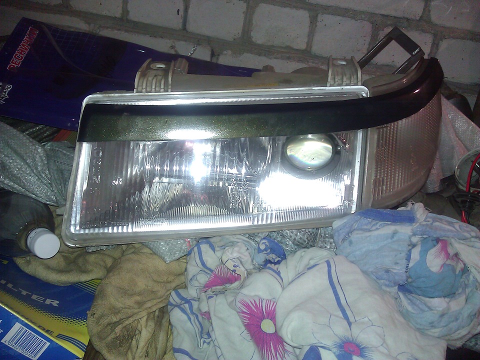 Покраска масок фар в черный + Ангельские глазки! — Lada 21121, 1,6 л ...