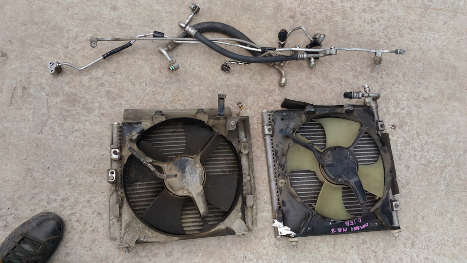 Ремонт кондиционера (замена на неродной радиатор) — Honda Domani (MA ...