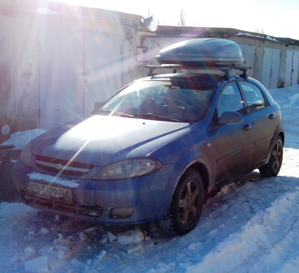 бокс на крышу — Chevrolet Lacetti 5D, 2 л, 2007 года | аксессуары | DRIVE2