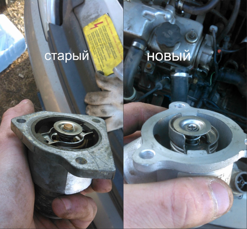 замена термостата — Lada Калина Хэтчбек (1G), 1,6 л, 2007 года | своими ...