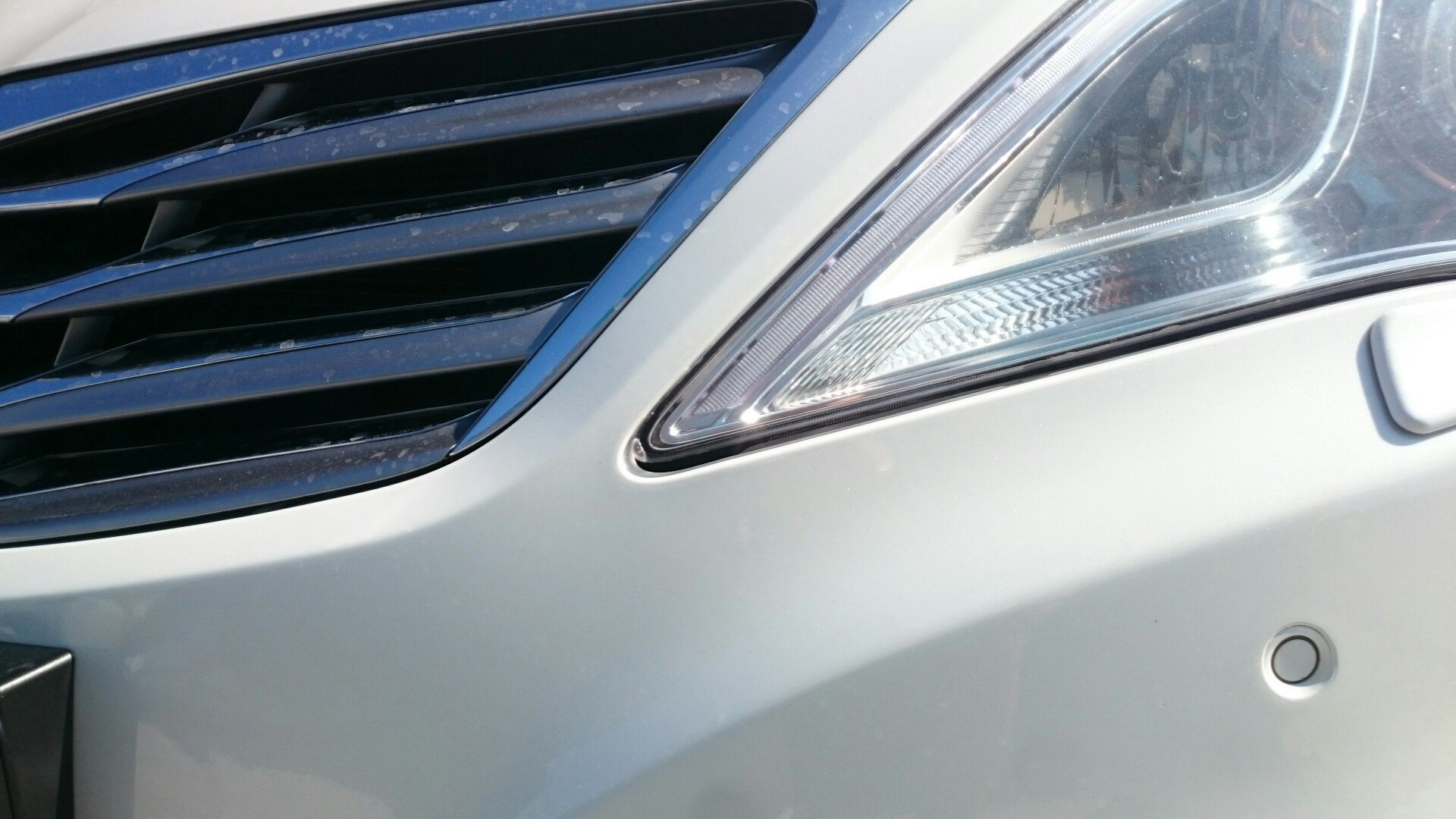 Бампер! — Hyundai Grandeur (HG), 3 л, 2013 года | поломка | DRIVE2