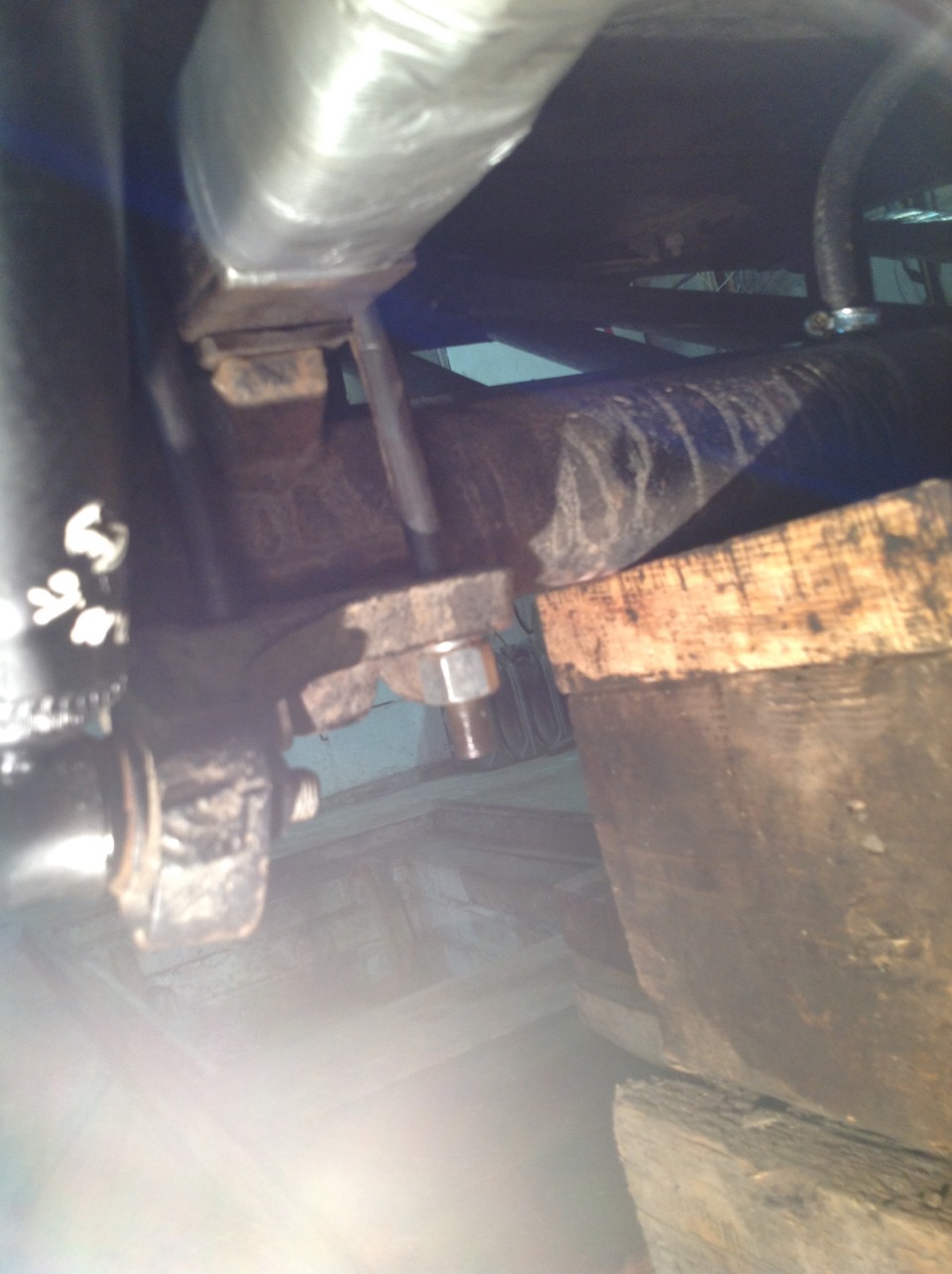 Переборка рессор, клин рессора мост. — УАЗ 31514, 2,7 л, 1997 года ...