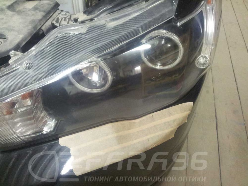 Mitsubishi Lancer X — струйный омыватель фар Hella — bikeru2005 на DRIVE2