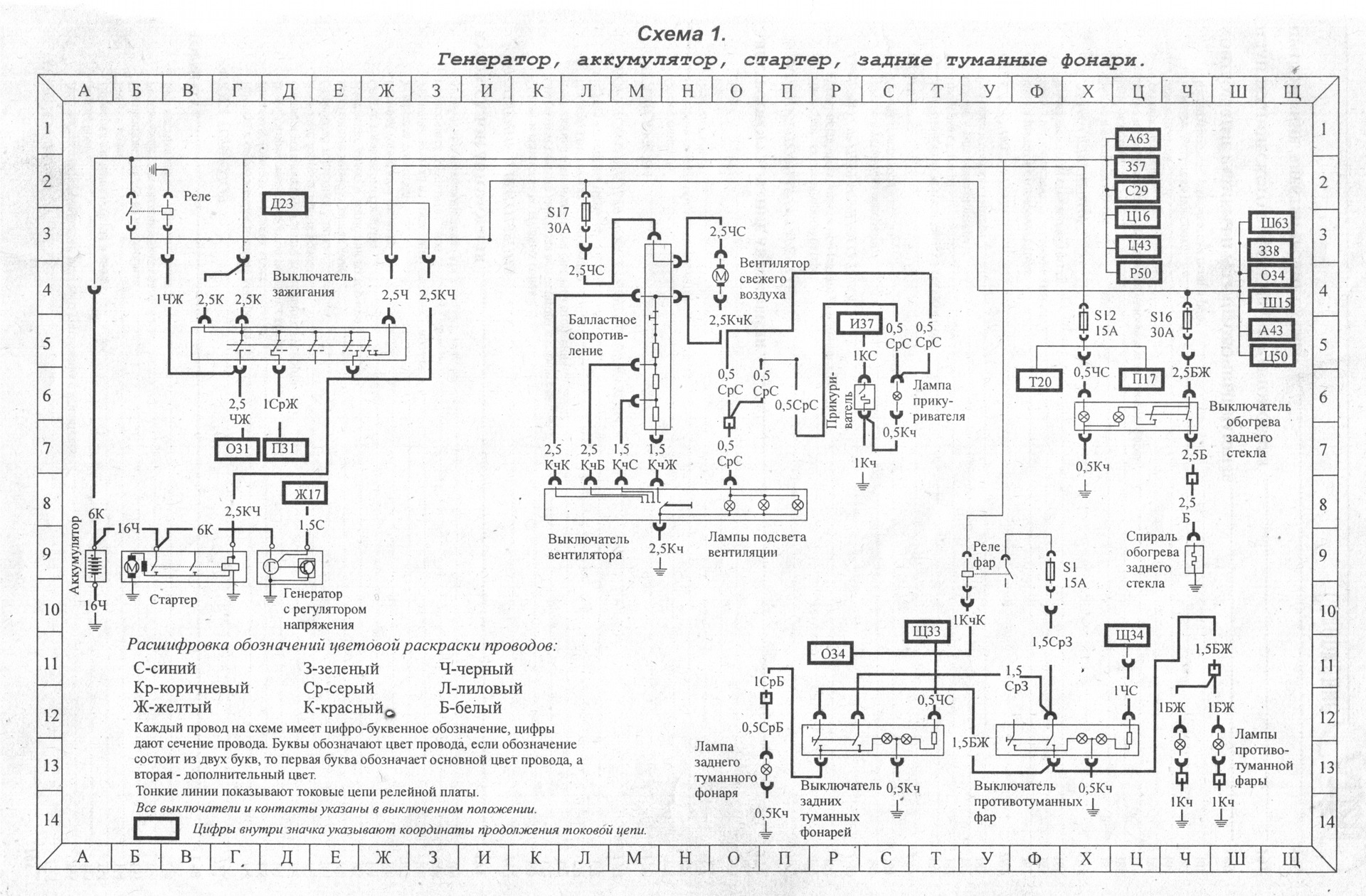 Схема электропроводки ауди 80